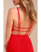 Lost in Paradise Red Maxi Dress